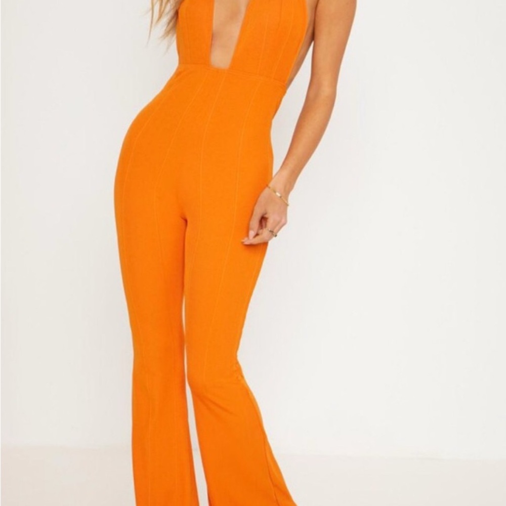 PrettyLittleThing Orange Jumpsuit